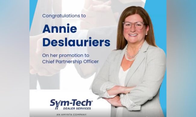 Annie Deslauriers, nouvelle Chef de partenariats chez Sym-Tech Services aux concessionnaires