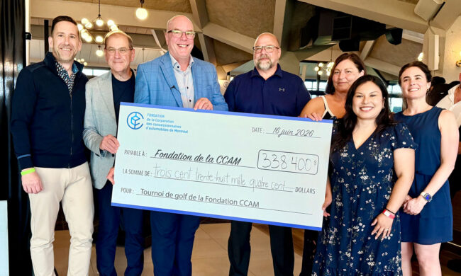 Le tournoi de golf de la CCAM récolte une somme de 338 400 $